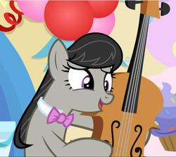 Size: 1054x940 | Tagged: safe, screencap, octavia melody, earth pony, pony, a horse shoe-in, cello, cropped, musical instrument, open mouth, solo