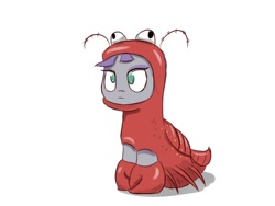 Size: 800x600 | Tagged: safe, artist:heir-of-rick, maud pie, lobster, animal costume, clothes, costume, pun, solo