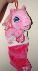 Size: 300x552 | Tagged: safe, pinkie pie, pinkie pie (g3), earth pony, pony, g3.5, clothes, plushie, toy