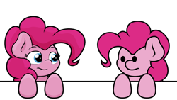 Size: 1920x1080 | Tagged: safe, artist:ljdamz1119, pinkie pie, earth pony, pony, dot eyes, female, mare, self ponidox, simple background, transparent background