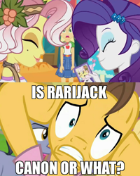 Size: 1080x1350 | Tagged: safe, edit, edited screencap, screencap, applejack, caramel, diamond cutter, fluttershy, rarity, vignette valencia, pony, better together, equestria girls, fame and misfortune, rollercoaster of friendship, argument, cellphone, cousins, dramamel, exploitable meme, female, it begins, lesbian, me my selfie and i, meme, phone, pink shirt, ponyville, rarijack, shipping, shipping goggles, smartphone, template, yelling