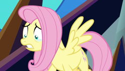 Size: 1920x1080 | Tagged: safe, screencap, fluttershy, pegasus, pony, the beginning of the end, crying, dark crystal, discovery family logo, female, mare, solo