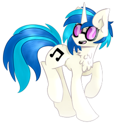 Size: 1284x1381 | Tagged: safe, artist:pointdelta, dj pon-3, vinyl scratch, pony, unicorn, chest fluff, female, glasses, mare, simple background, solo, transparent background