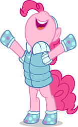 Size: 5000x8046 | Tagged: safe, artist:luckreza8, pinkie pie, earth pony, pony, best gift ever, triple pony dare ya, .svg available, absurd resolution, vector