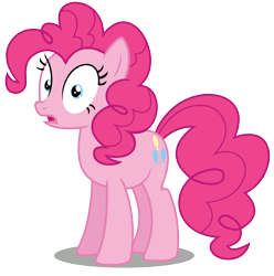 Size: 3800x3824 | Tagged: safe, artist:twilirity, pinkie pie, earth pony, pony, high res, ms paint, simple background, solo, transparent background