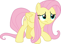 Size: 4737x3445 | Tagged: safe, artist:sinkbon, fluttershy, pegasus, pony, the beginning of the end, simple background, solo, transparent background, vector