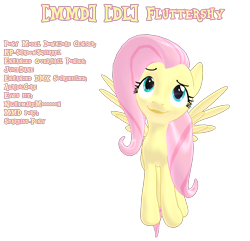 Size: 1740x1680 | Tagged: safe, artist:sparkiss-pony, fluttershy, pegasus, pony, .zip file at source, 3d, 3d model, downloadable, mmd, simple background, solo, transparent background