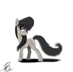 Size: 2528x2480 | Tagged: safe, artist:peperoger, octavia melody, earth pony, pony, female, simple background, solo, white background