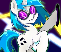 Size: 1088x935 | Tagged: safe, artist:yuyutsuka_0130, dj pon-3, vinyl scratch, pony, unicorn, female, glasses, mare, solo