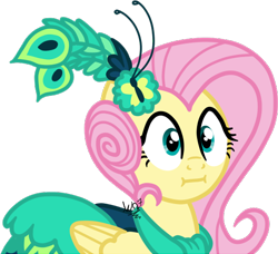 Size: 494x451 | Tagged: safe, artist:luchita27, fluttershy, pegasus, pony, make new friends but keep discord, :i, clothes, dress, female, gala dress, mare, poker face, simple background, solo, transparent background, vector, we bought two cakes, wide eyes