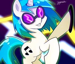 Size: 1088x935 | Tagged: safe, alternate version, artist:yuyutsuka_0130, dj pon-3, vinyl scratch, pony, unicorn, female, glasses, mare, solo