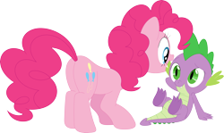 Size: 3575x2133 | Tagged: safe, artist:porygon2z, pinkie pie, spike, dragon, earth pony, pony, female, male, mare, plot