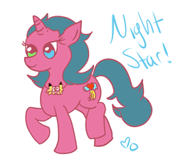 Size: 1894x1678 | Tagged: safe, artist:borbera, oc, oc only, oc:miss night star, pony, chris chan, ponysona, simple background, solo, white background