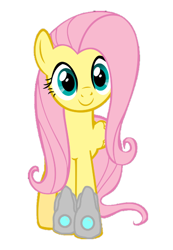 Size: 384x555 | Tagged: safe, artist:biggernate91, edit, editor:biggernate91, fluttershy, pegasus, pony, gauntlet