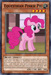 Size: 813x1185 | Tagged: safe, artist:lightningciel, pinkie pie, earth pony, pony, card, female, mare, yu-gi-oh!, yugioh card