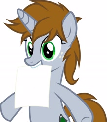 Size: 2614x2972 | Tagged: safe, artist:outlawedtofu, oc, oc only, oc:littlepip, pony, unicorn, fallout equestria, crossover, exploitable, exploitable meme, fanfic, fanfic art, female, freckles, mare, meme, simple background, solo, white background