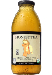 Size: 1034x1495 | Tagged: safe, artist:slb94, applejack, earth pony, pony, bottle, element of honesty, food, honest tea, one eye closed, pun, tea, wink