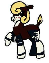 Size: 206x266 | Tagged: safe, artist:awesomejuices, oc, oc only, okapi, pony, simple background, white background