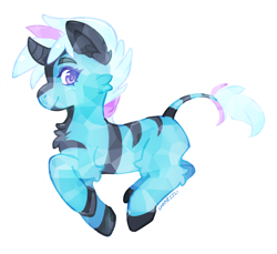 Size: 3278x3001 | Tagged: safe, artist:lunaris21, oc, oc only, oc:fancy flight, crystal pony, pony, unicorn, zony, chest fluff, cute, parent:oc:alhazred, parent:oc:lofty lantern, simple background, white background