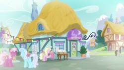 Size: 1920x1080 | Tagged: safe, screencap, cheerilee, linky, millie, octavia melody, shoeshine, earth pony, pony, dragon dropped