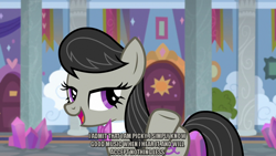 Size: 1280x720 | Tagged: safe, edit, edited screencap, editor:jaredking203, screencap, octavia melody, earth pony, pony, a horse shoe-in, caption, female, image macro, mare, meme, text