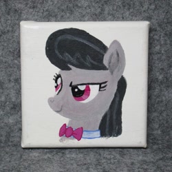 Size: 1024x1024 | Tagged: safe, artist:malte279, octavia melody, earth pony, pony, acrylic painting, bust, portrait, traditional art