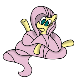 Size: 5000x5000 | Tagged: safe, artist:rainbowbacon, fluttershy, pegasus, pony, impossibly long hair, tangled up