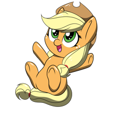 Size: 2444x2170 | Tagged: safe, artist:sugarwings-art, applejack, earth pony, pony, chibi, cute, female, hnnng, jackabetes, mare, simple background, solo, transparent background