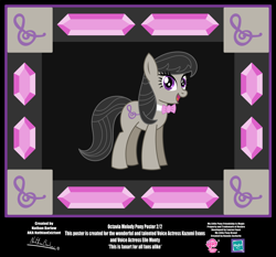 Size: 4254x3962 | Tagged: safe, artist:nathianexiztant, octavia melody, earth pony, pony, absurd resolution, poster, solo