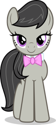 Size: 2000x4479 | Tagged: safe, artist:luckreza8, octavia melody, earth pony, pony, a horse shoe-in, happy, simple background, solo, transparent background, vector