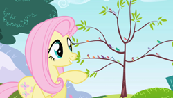 Size: 1280x720 | Tagged: safe, screencap, fluttershy, bird, pegasus, pony, friendship is magic