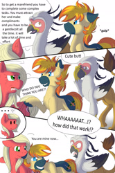 Size: 1272x1920 | Tagged: safe, artist:melodis, oc, oc only, oc:melodis, oc:vistamage, oc:yaktan, pony, comic, melotan, simple background, white background