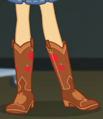 Size: 202x235 | Tagged: safe, screencap, applejack, better together, equestria girls, rarity investigates: the case of the bedazzled boot, boots, cropped, legs, pictures of legs, rarity investigates (eqg): applejack, shoes