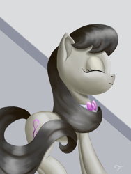 Size: 2400x3200 | Tagged: safe, artist:flusanix, octavia melody, earth pony, pony, cute, eyes closed, solo, tavibetes