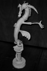 Size: 726x1099 | Tagged: safe, artist:aleximusprime, discord, craft, defictionalization, irl, photo, sculpture, solo, statue