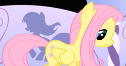 Size: 1310x686 | Tagged: safe, screencap, fluttershy, pegasus, pony, green isn't your color, cropped, female, mare, solo