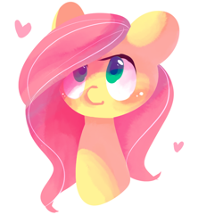 Size: 800x800 | Tagged: safe, artist:dddreamdraw, fluttershy, pegasus, pony, blushing, bust, cute, portrait, shyabetes, simple background, solo, white background