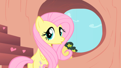 Size: 1280x720 | Tagged: safe, screencap, fluttershy, pegasus, pony, sonic rainboom (episode), female, mare, solo, window