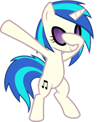 Size: 813x1024 | Tagged: safe, artist:uigsyvigvusy, artist:wissle, dj pon-3, vinyl scratch, pony, unicorn, bipedal, covering eyes, cute, dab, eyes closed, facehoof, female, mare, simple background, smiling, solo, trace, transparent background, vector, vinylbetes