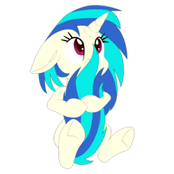 Size: 1280x1280 | Tagged: safe, artist:discorded, dj pon-3, vinyl scratch, pony, unicorn, cute, female, holding tail, hug, mare, simple background, solo, tail hug, transparent background