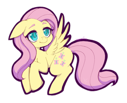 Size: 1280x1036 | Tagged: safe, artist:raevaiifox, fluttershy, pegasus, pony, colored pupils, cute, female, floppy ears, heart eyes, mare, shyabetes, simple background, solo, transparent background, wingding eyes