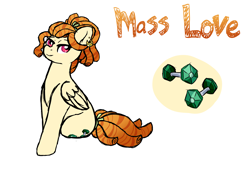 Size: 6600x4500 | Tagged: safe, artist:waffleponypanda, oc, oc only, oc:mass love, pony, absurd resolution, cutie mark, offspring, parent:bulk biceps, parent:tree hugger, parents:bulkhugger, simple background, solo, white background