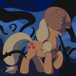 Size: 2000x2000 | Tagged: safe, artist:panda-chan, applejack, earth pony, pony, element of honesty, female, solo