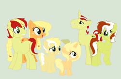 Size: 976x635 | Tagged: safe, artist:xxdipperkittyxx, applejack, flim, earth pony, pony, family, female, flimjack, male, offspring, parent:applejack, parent:flim, parents:flimjack, shipping, straight