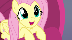 Size: 1920x1080 | Tagged: safe, screencap, fluttershy, pegasus, pony, sweet and smoky, cute, female, hnnng, mare, shyabetes, smiling, solo