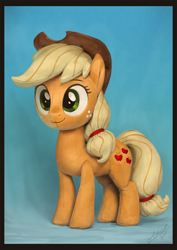 Size: 1020x1440 | Tagged: safe, artist:assasinmonkey, applejack, earth pony, pony, female, mare, misleading thumbnail, not a plush, photorealistic, plushie, solo