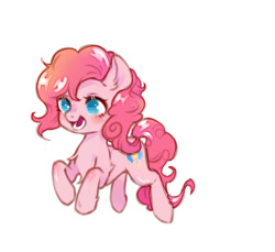 Size: 382x350 | Tagged: safe, artist:小huhu狸君呀, pinkie pie, earth pony, pony, female, mare, solo