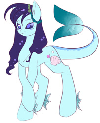 Size: 1008x1239 | Tagged: safe, artist:clefficia, oc, oc only, original species, pony, female, simple background, solo, unnamed oc, white background