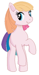 Size: 217x411 | Tagged: safe, artist:duomochiaro, toola roola, pony, g3, g3.5, g3 to g4, g3.5 to g4, g3betes, generation leap, looking at you, simple background, solo, white background