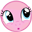 Size: 32x32 | Tagged: safe, pinkie pie, pony, :o, emoticon, intrigued, looking up, mlpforums, open mouth, picture for breezies, solo, transparent background